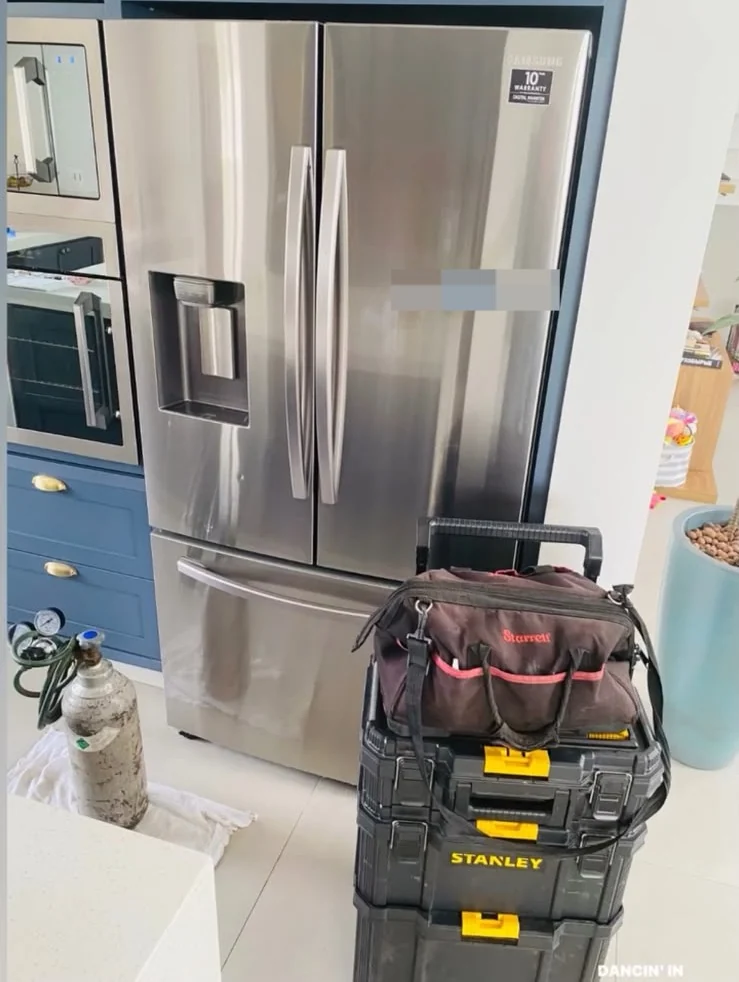 Geladeira Samsung French Door em atendimento residencial